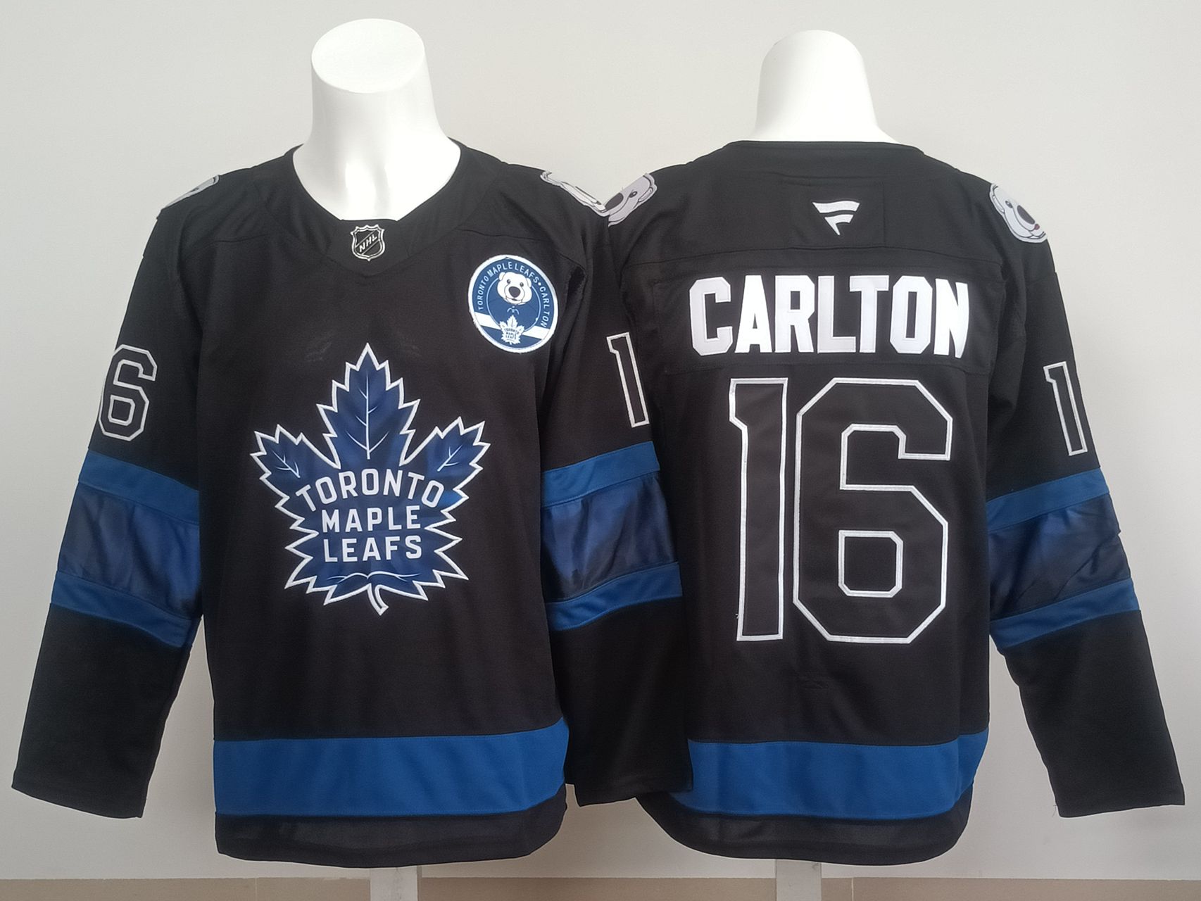 Men 2025 Toronto Maple Leafs #16 Carlton Black NHL Jersey style 01->toronto maple leafs->NHL Jersey
